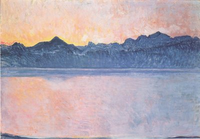 Lake Geneva with Mont-Blanc in Morning Light by Ferdinand Hodler